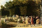 Playing Jeu De Boules by Jean-Louis Ernest Meissonier